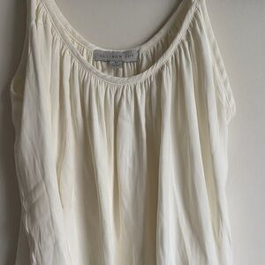 Allison Joy Ivory Gathered Tank
